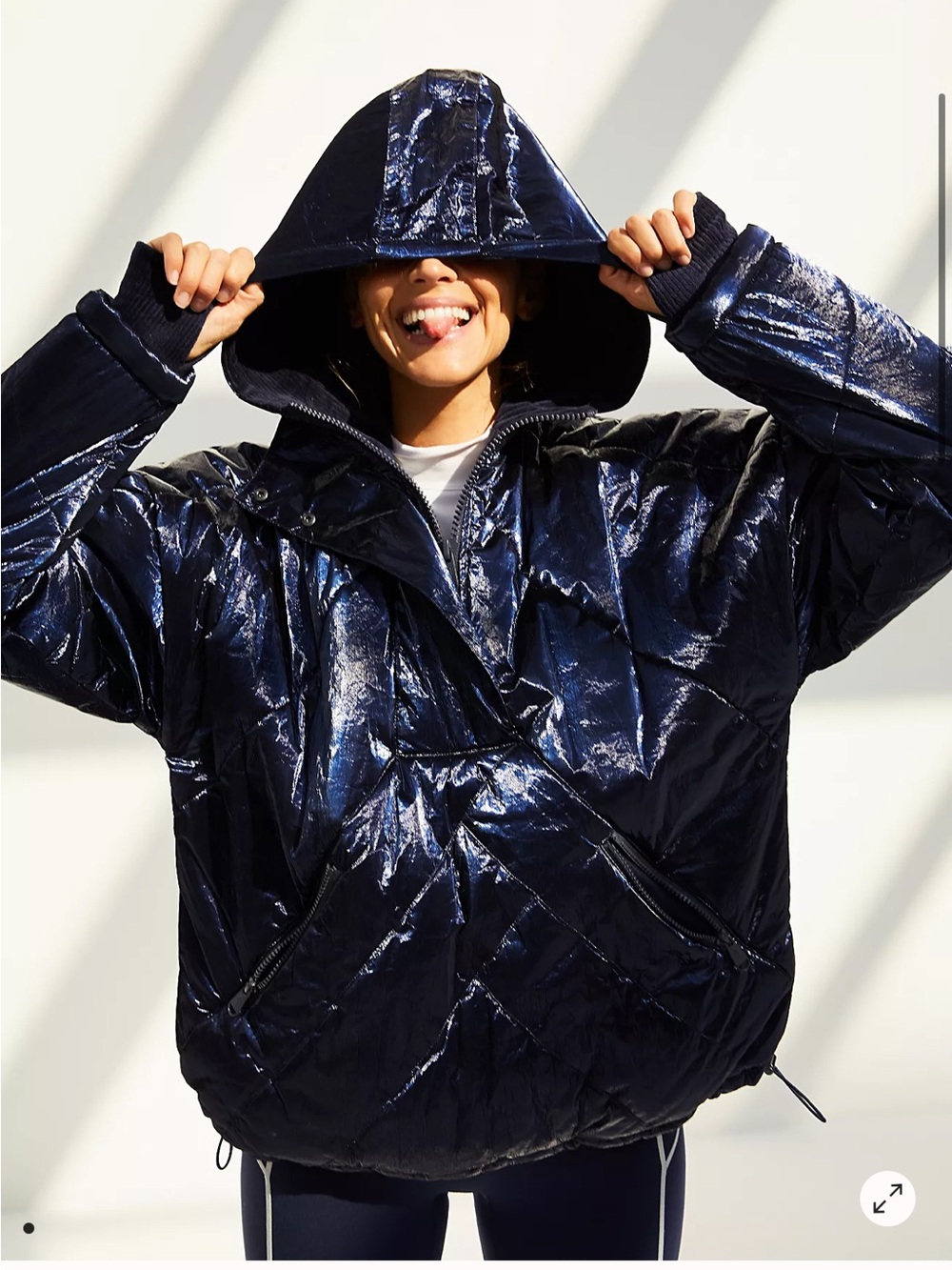 Free people movement Polar ice puffer jacket size S.